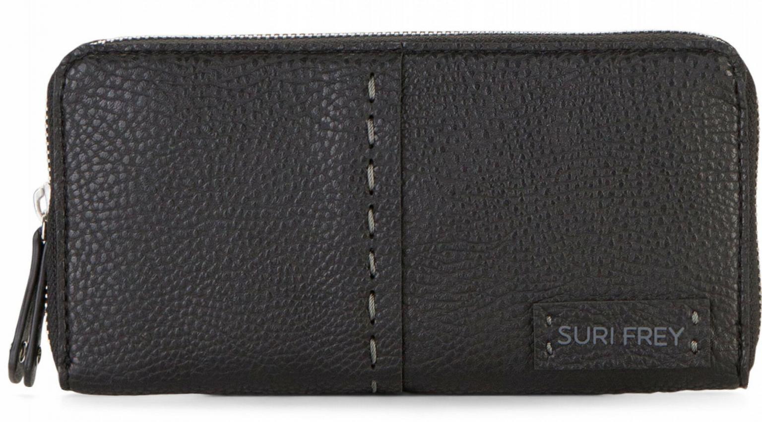 Zipgeldbörse schwarz Suri Frey Penny Ziernaht