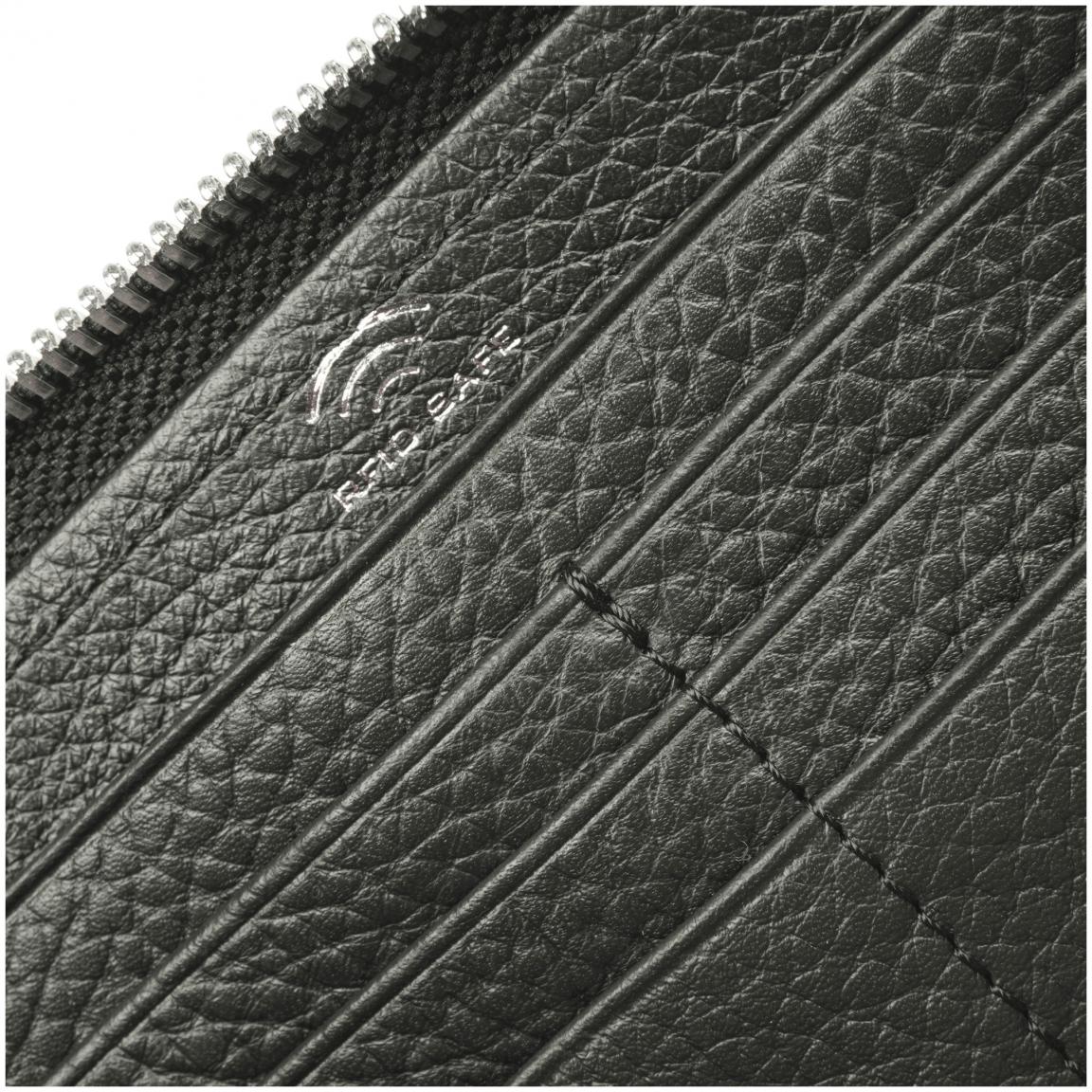 Zipgeldtasche Joop Giada Yura schwarz Leder 