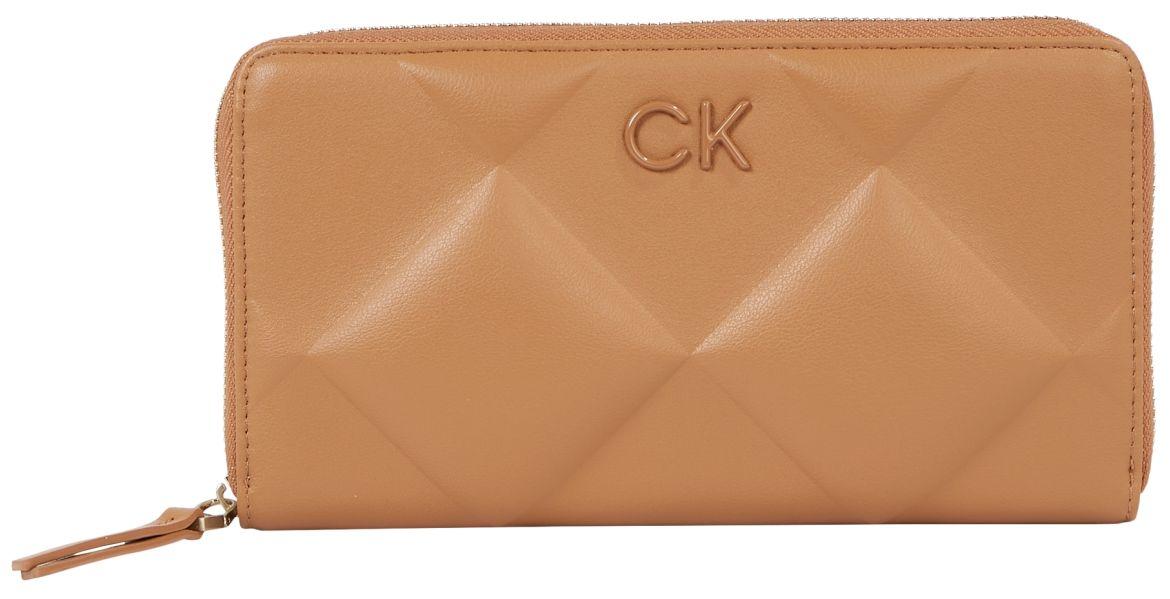 außergewöhnliche Damenbörse Calvin Klein Re-Lock Brown Sugar hellbraun