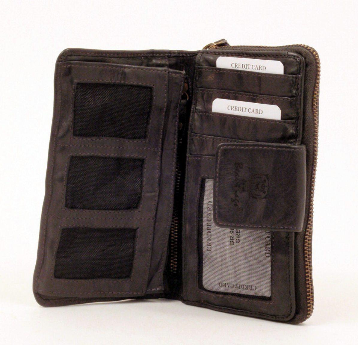 bear bags Geldtasche Leder dunkelbraun