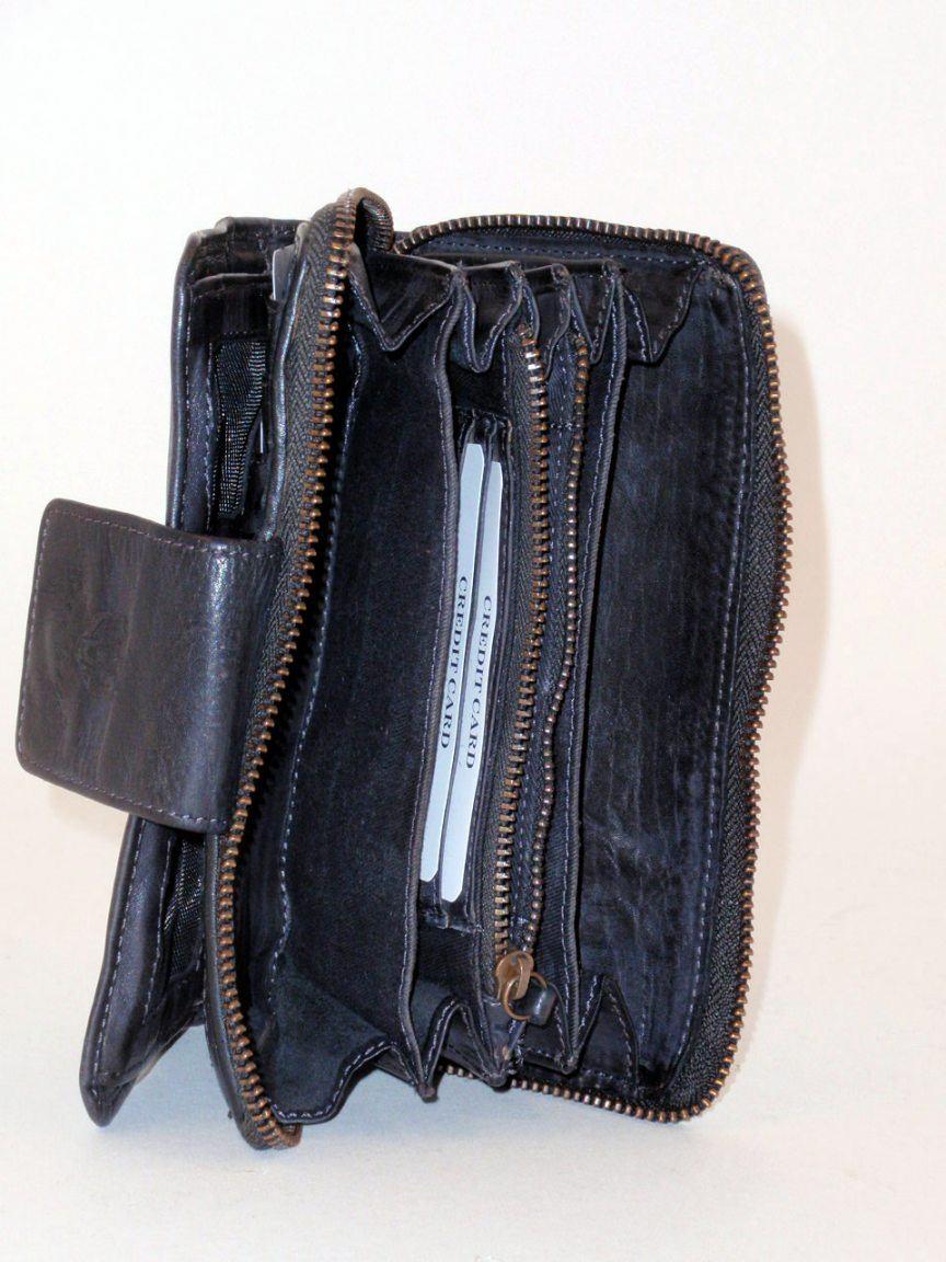 bear bags Geldtasche Leder dunkelbraun