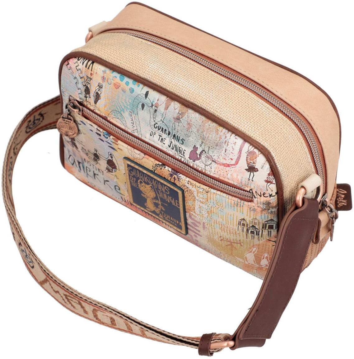 bedruckte Crossovertasche Anekke Menire Towanda Krieger Bunt