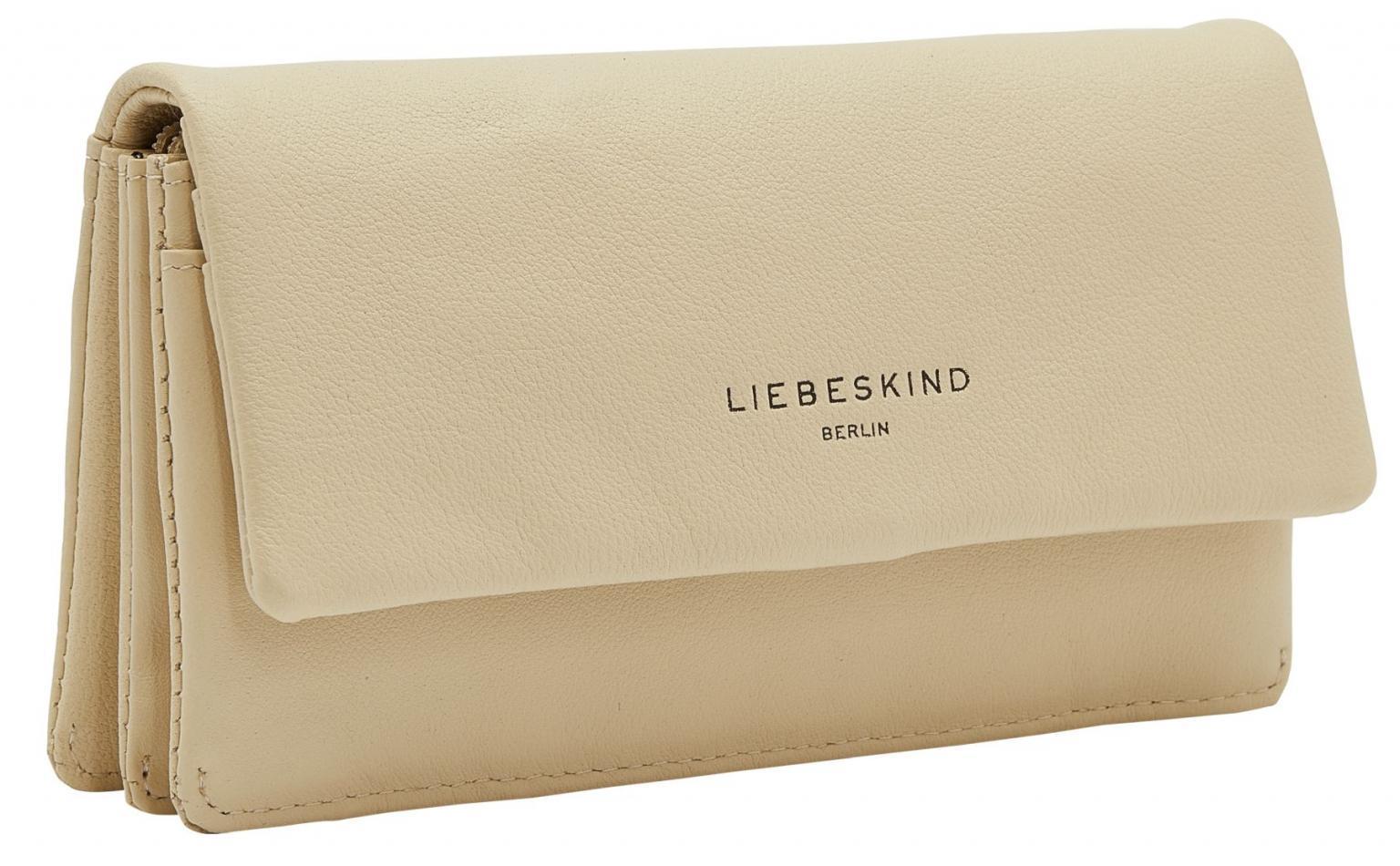 beige Damengeldbörse Liebeskind Berlin Slam Vintage Linen RFID Schutz