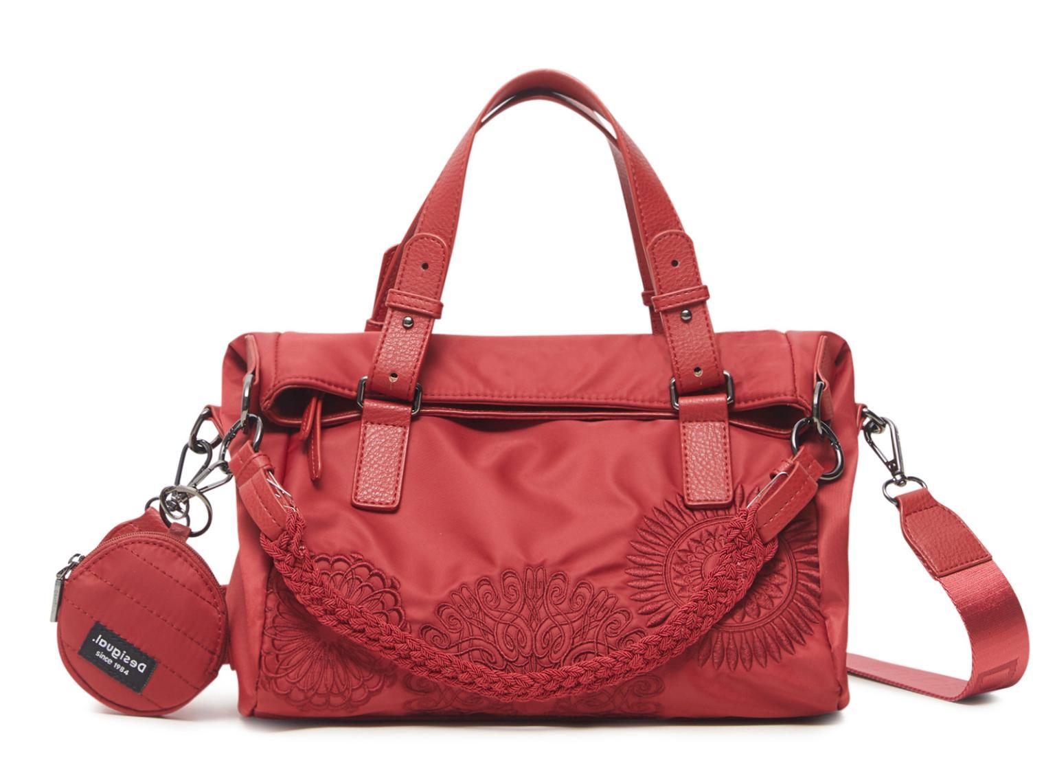 bestickte Handtasche rot Mandarala Loverty Carmin Desigual