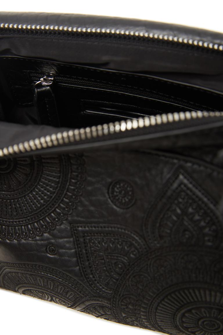 bestickte Handtasche schwarz Mandala Desigual Deja Vu Phuket Mini