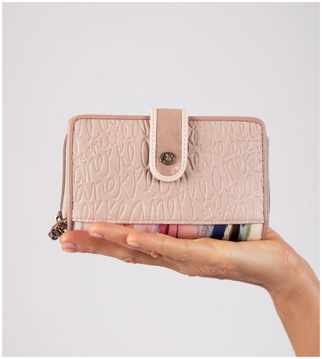 besticktes Portemonnaie beige Hollywood Studio Nude Anekke