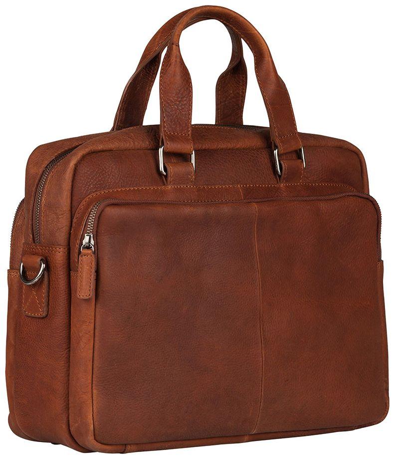 braune Herrentasche Burkely Leather Workbag Antique Avery