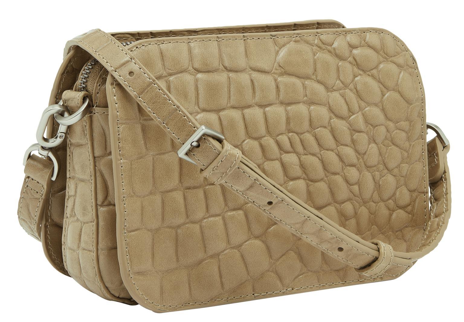 braune Liebeskind Berlin Crossbody Bag Kroko Luka Crossbody S Krokoprägung Dust