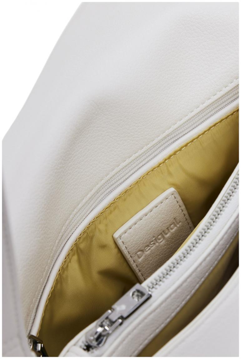 braune Umhängetasche Desigual Venecia 3.0 Überschlag Camel Logo