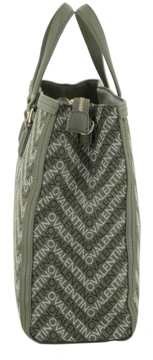 bürotaugliche Handtasche Valentino Blizzard olivgrün Logoprint