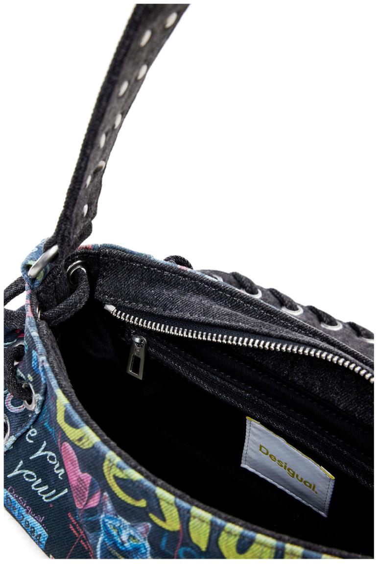 bunte Desigual Crossover Bag Zarauz Pop Art Print jugendlich Pizzicato Überschlag