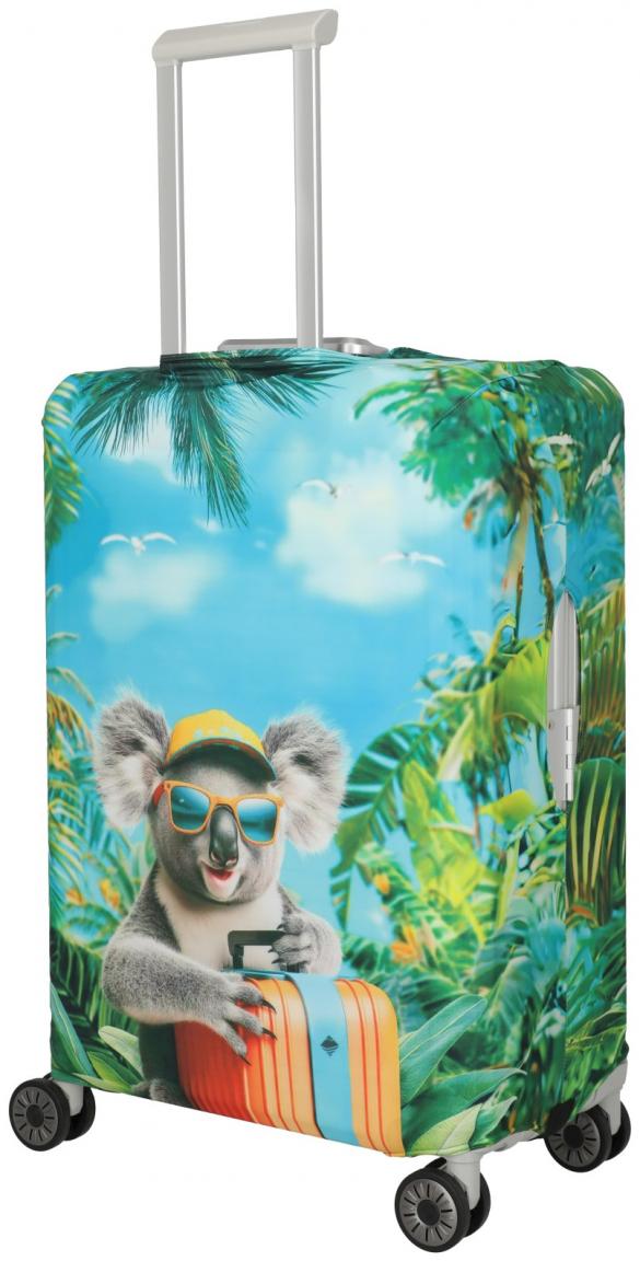 bunter Kofferbezug Travelite M Koala Motiv