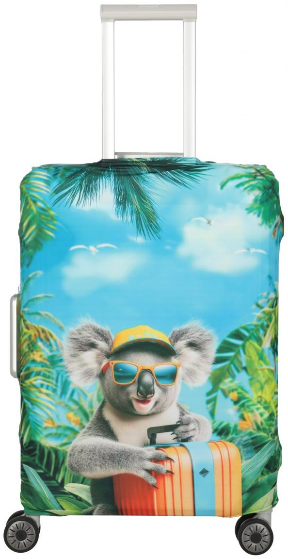 bunter Kofferbezug Travelite M Koala Motiv