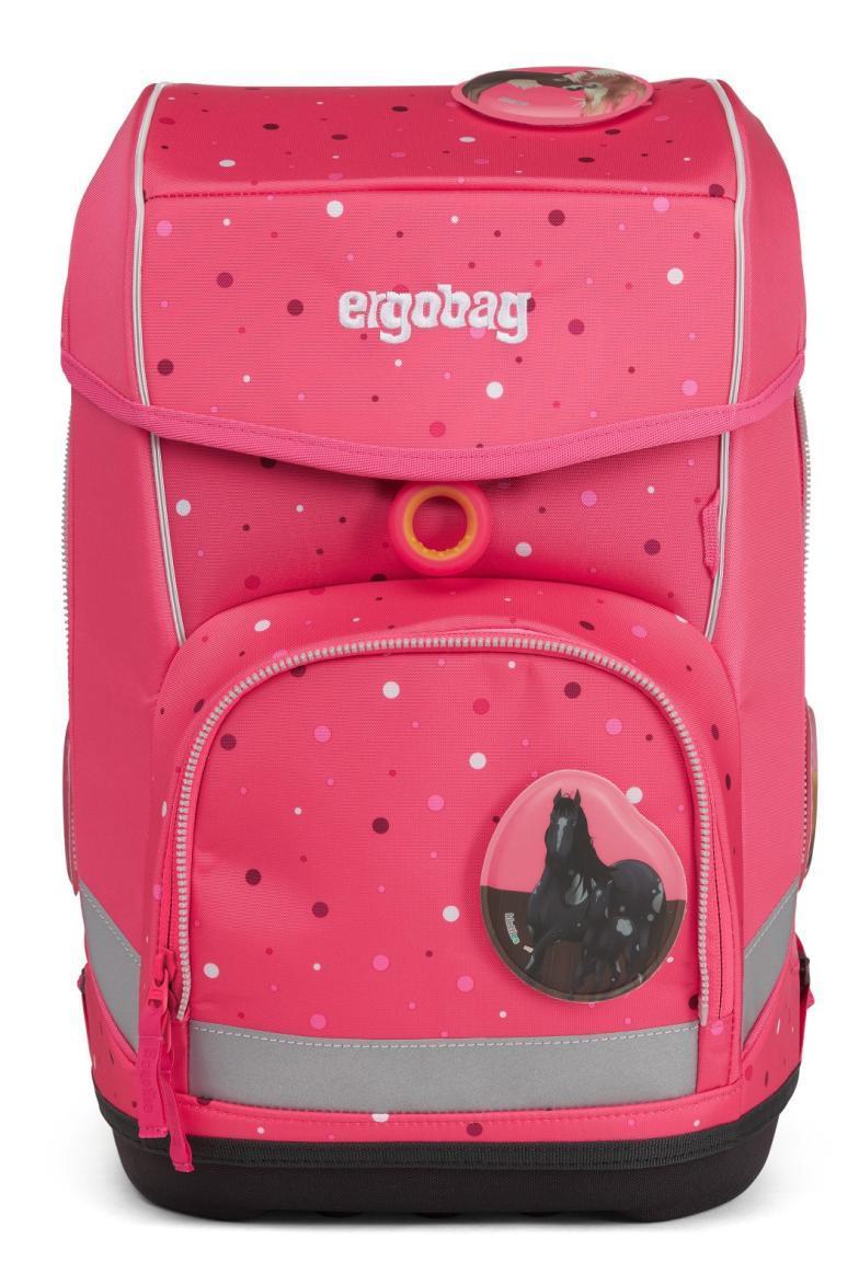 cubo Schulrucksackset pink Pferde ergobag Schüttelpennal Sportbeutel