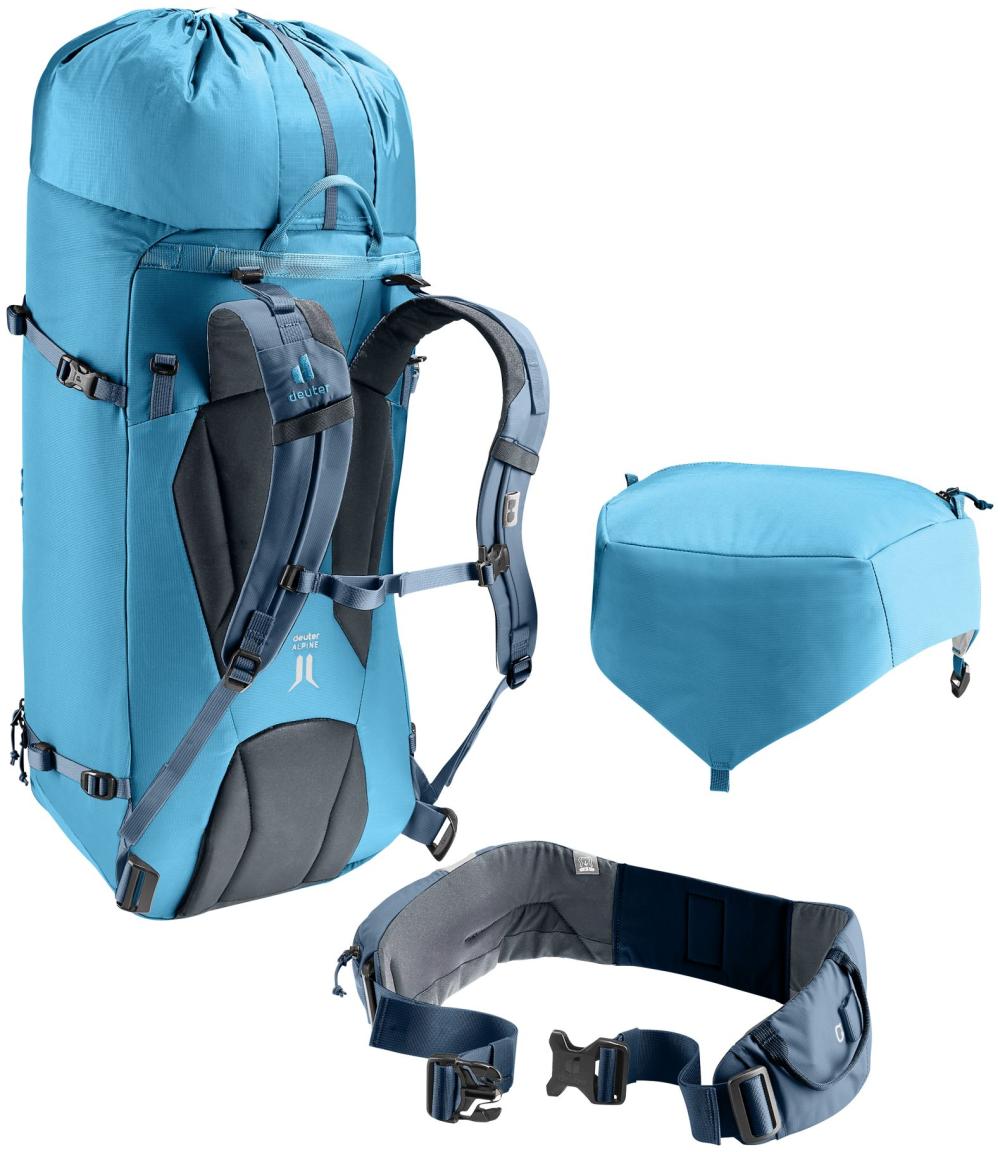 deuter Alpinrucksack Guide 44+8 wave ink Blau