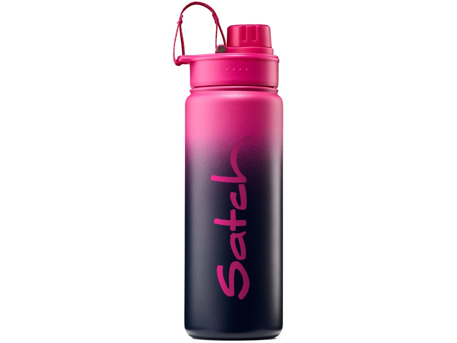 doppelwandige Isolierflasche Satch Pink Graffiti dunkelblau Edelstahl