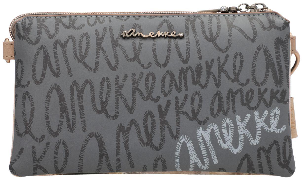 dreigeteilte Abendtasche Glitzer Hollywood Anekke beige 