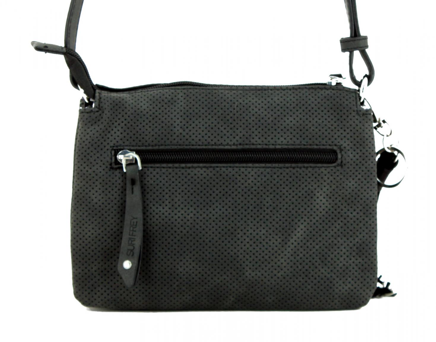 dreigeteilte Abendtasche Suri Frey Romy sonnengelb Fransen