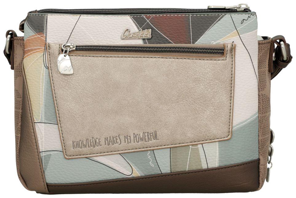 dreigeteilte Damentasche Anekke schimmernd Sophia Comicprint