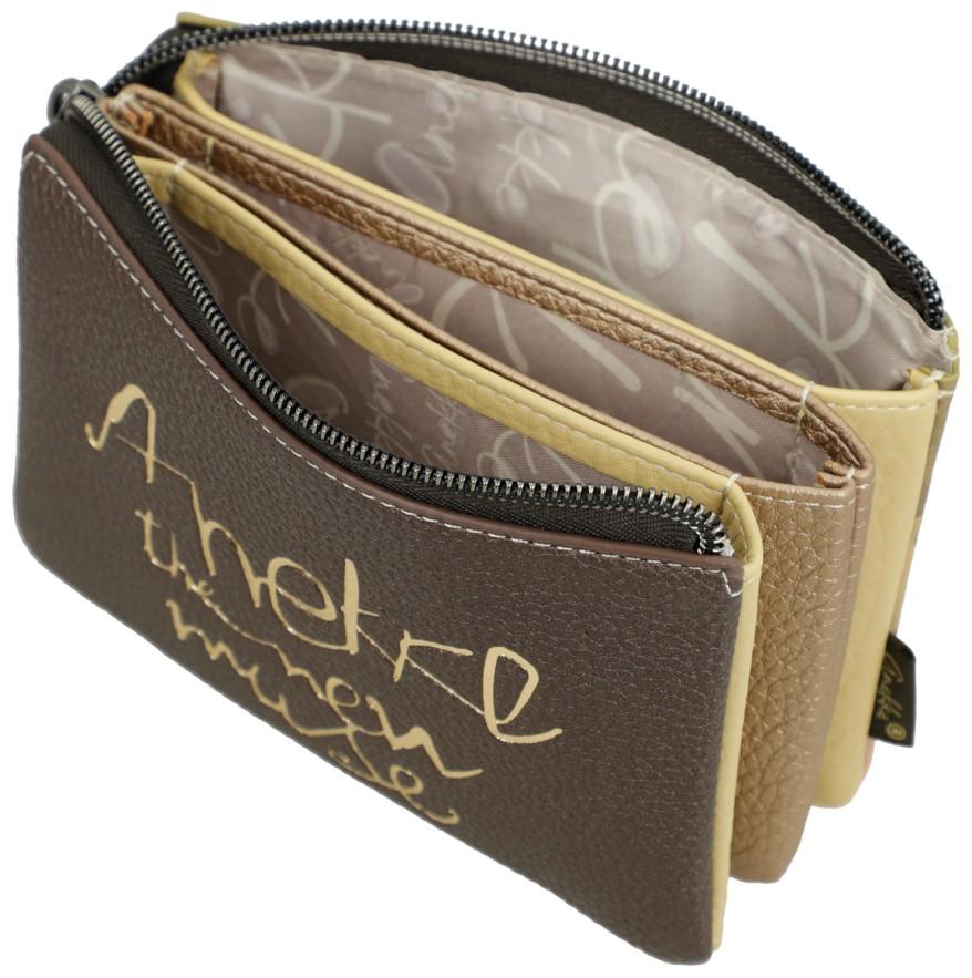 dreigeteilte Münzbörse farbenfroh Anekke Muse Bloom