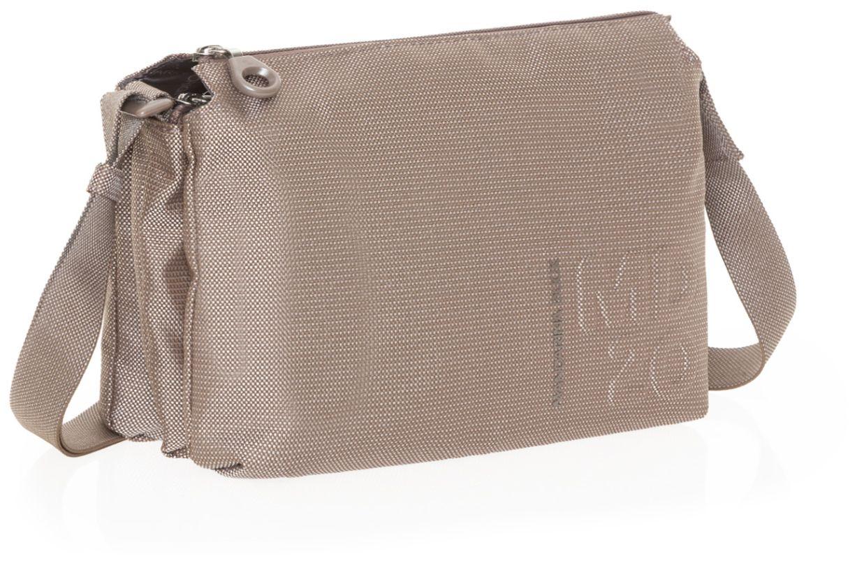 dreigeteilte Schultertasche Mandarina Duck Pochette Taupe MD20