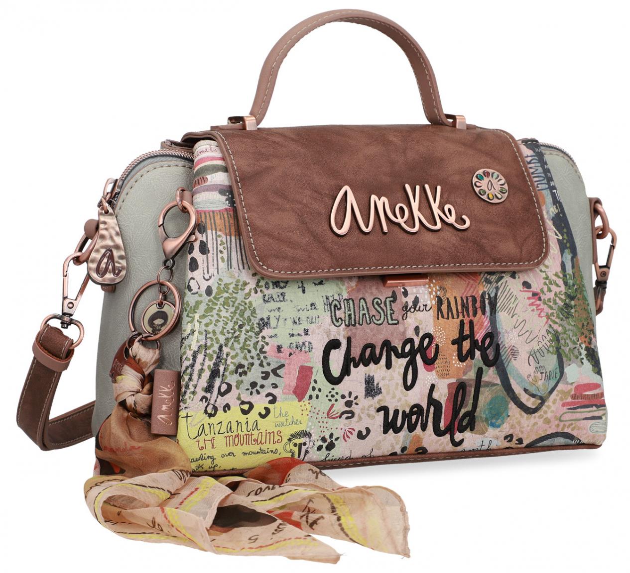 dreiteilige Überschlagtasche Anekke Jungle Nature Halstuch