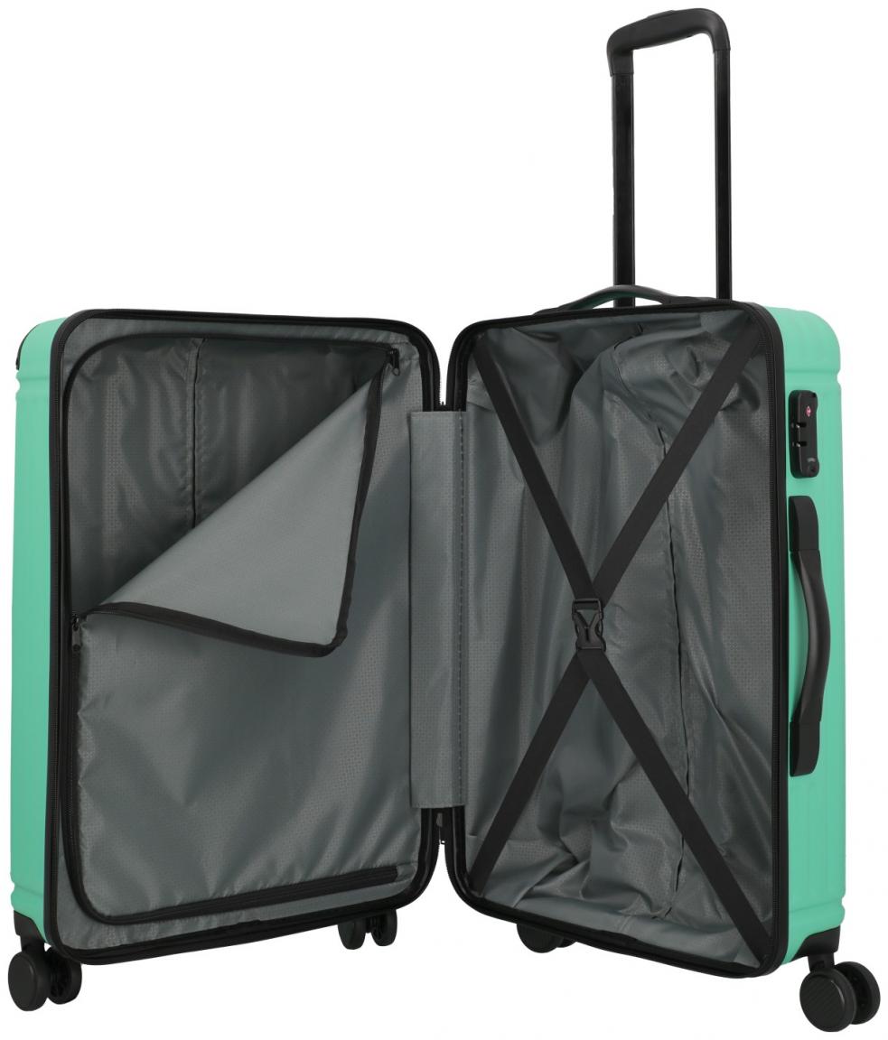 dreiteiliges Kofferset Travelite Cruise Light Aqua L/M/S Türkis 