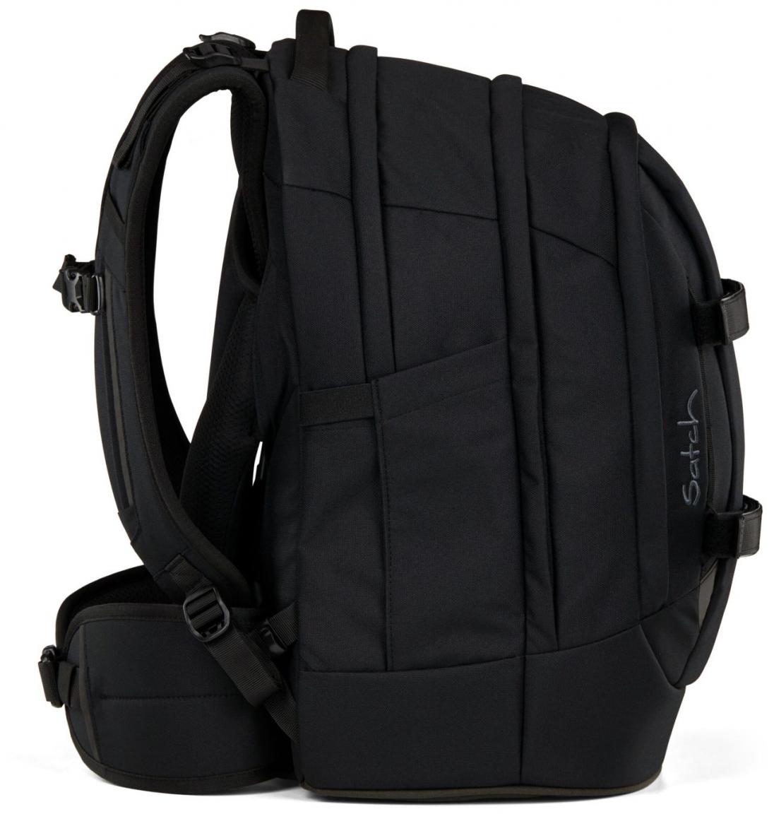 dreiteiliges Schülerset schwarz Satch Pack Gymbag Pencil Box Blackjack