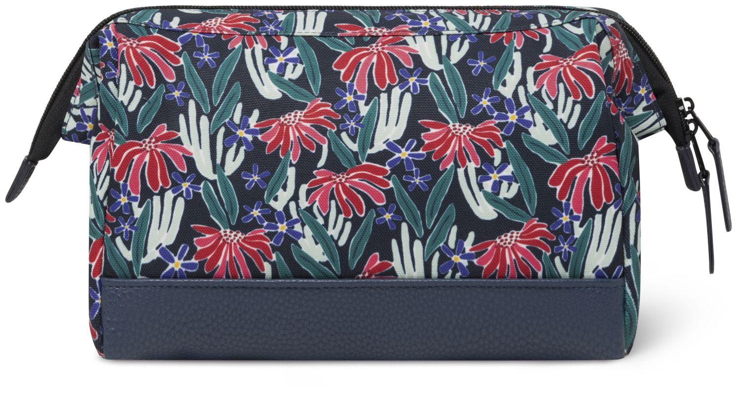 dunkelblau Cabaia Travel Kit Blumen Edea vegan Washbag