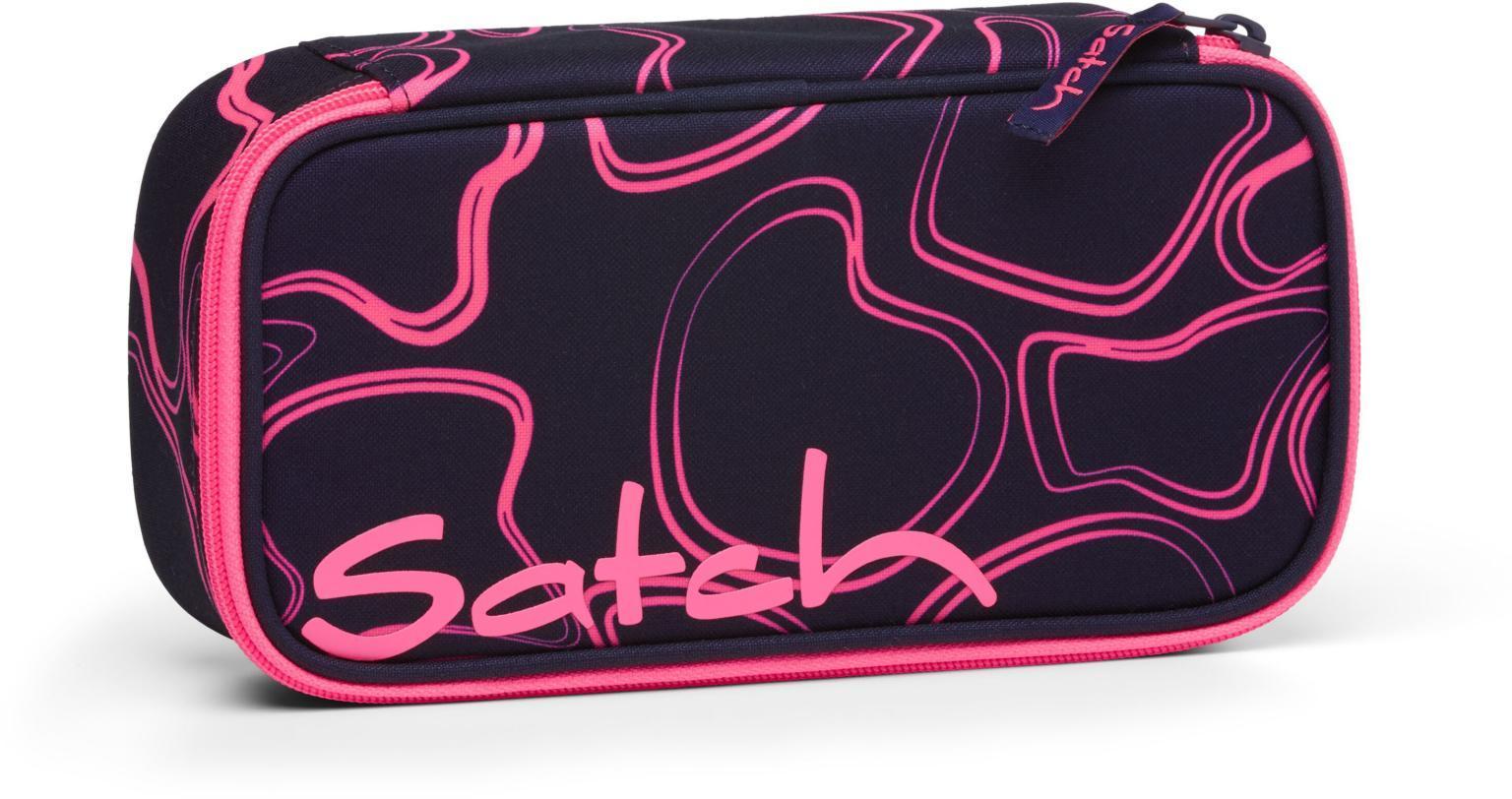dunkelblau neonpink Pencil Box Pink Supreme neonpinkes Wellenmuster Satch