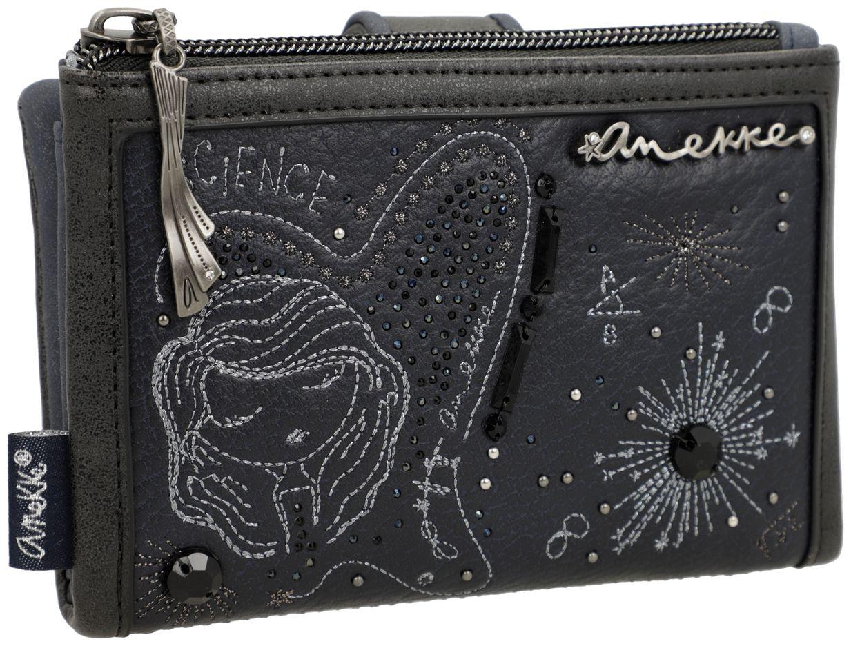 dunkelblaue Geldtasche Glitzer Anekke Hollywood Studio Navy