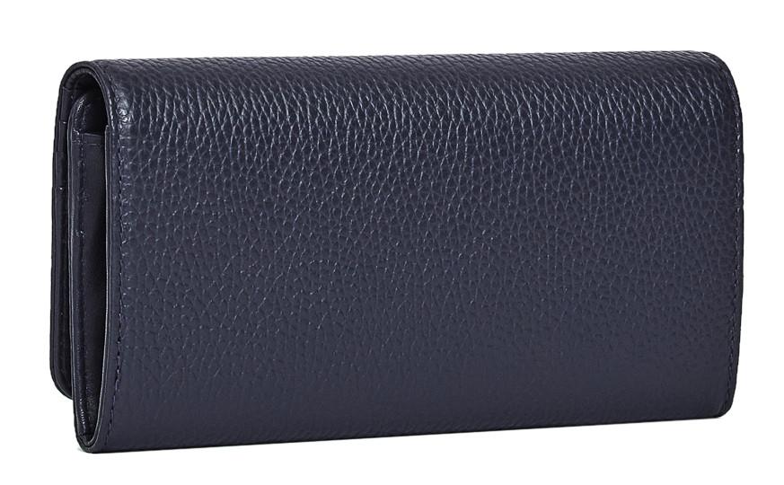 dunkelblaue Überschagbörse Mandarina Duck Mellow Leather Dress Blue
