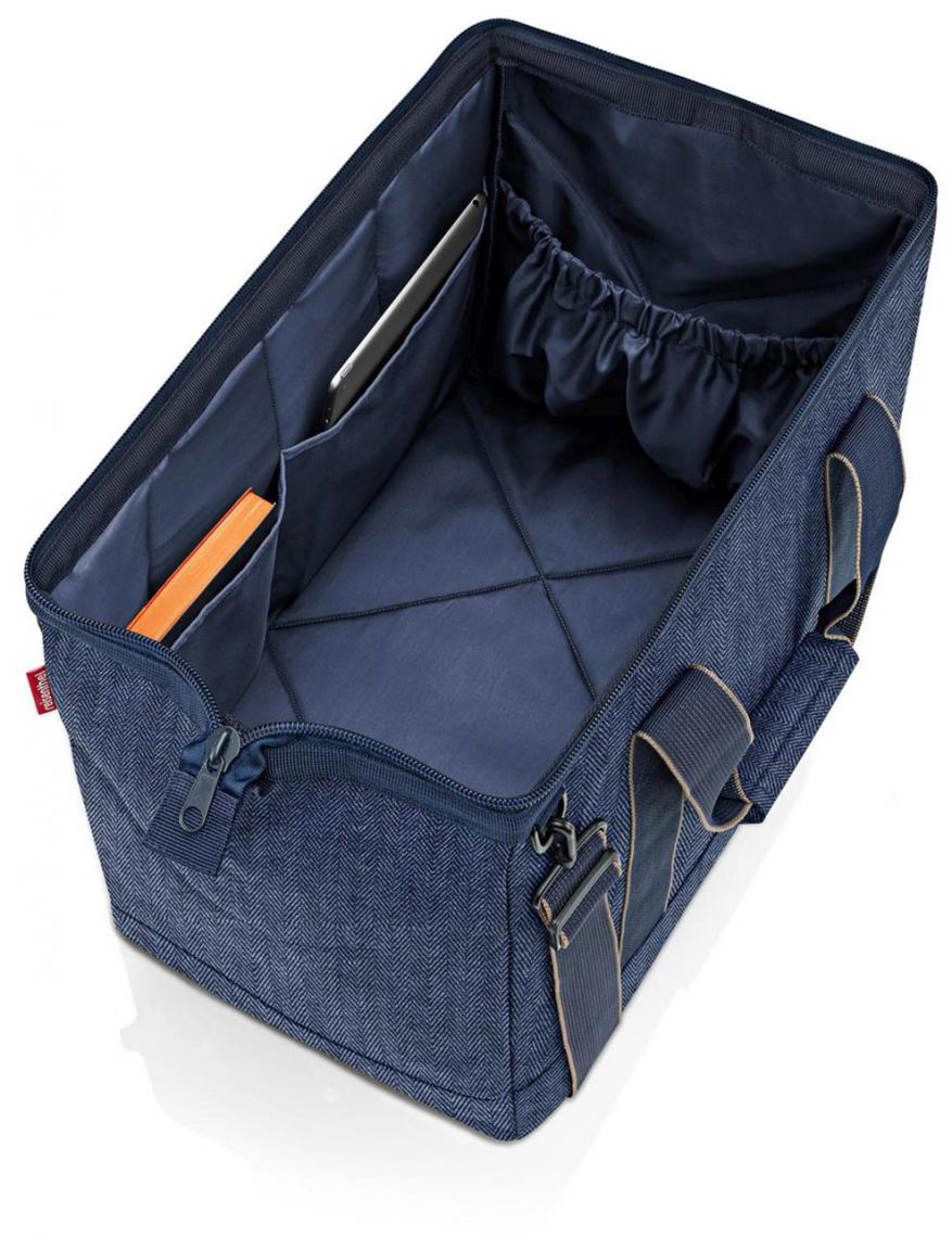 dunkelblauer Weekender Reisenthel Allrounder L Herringbone Dark Blue