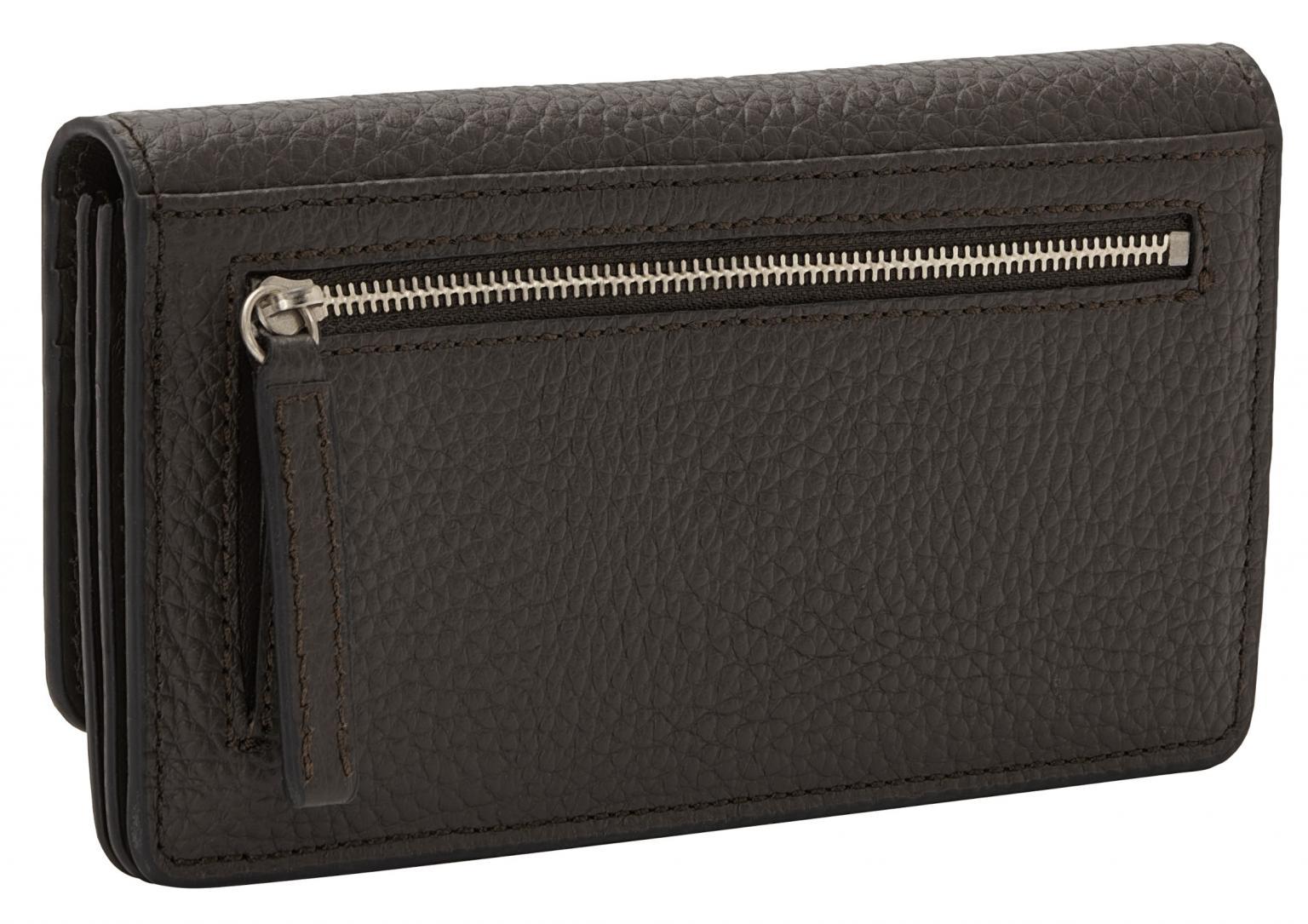 dunkelbraune Damenbrieftasche Liebeskind Berlin Dark Chocolate Slam Wallet Large