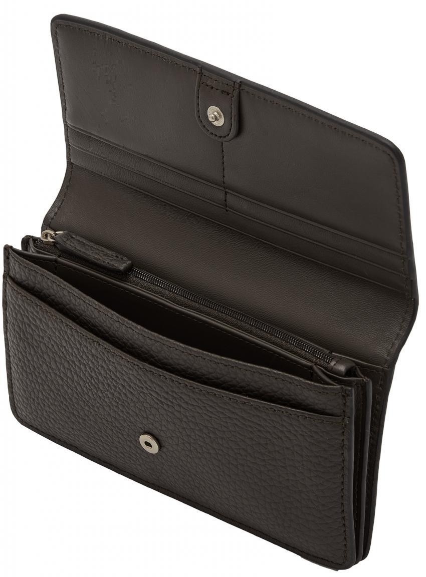 dunkelbraune Damenbrieftasche Liebeskind Berlin Dark Chocolate Slam Wallet Large