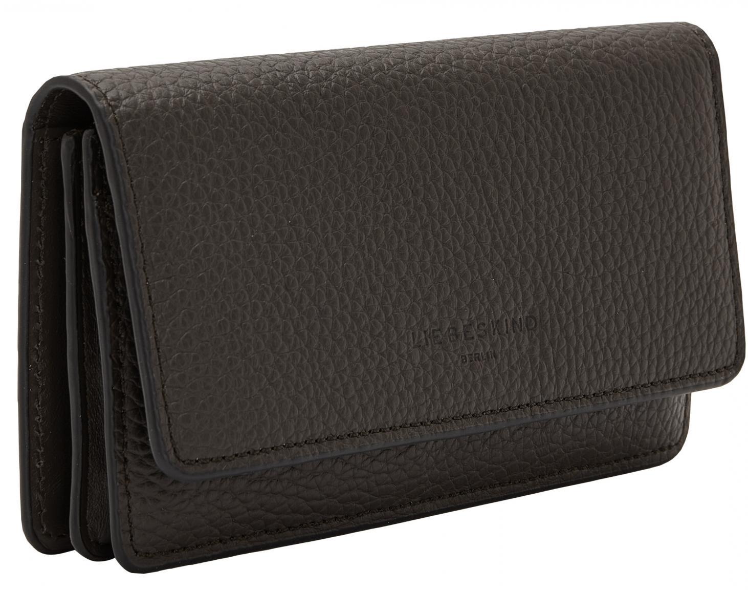 dunkelbraune Damenbrieftasche Liebeskind Berlin Dark Chocolate Slam Wallet Large