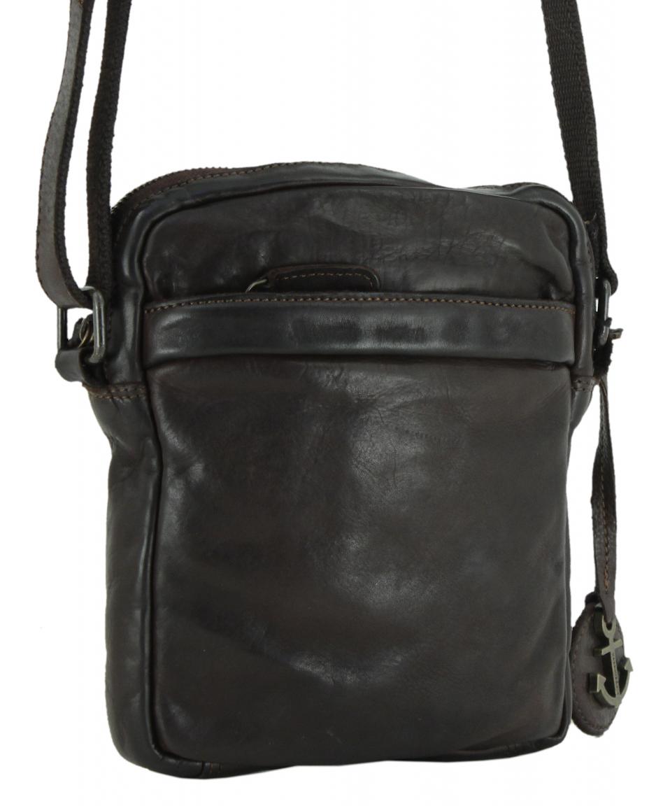 dunkelbraune Ledertasche Harbour 2nd Urpan Poets Drew