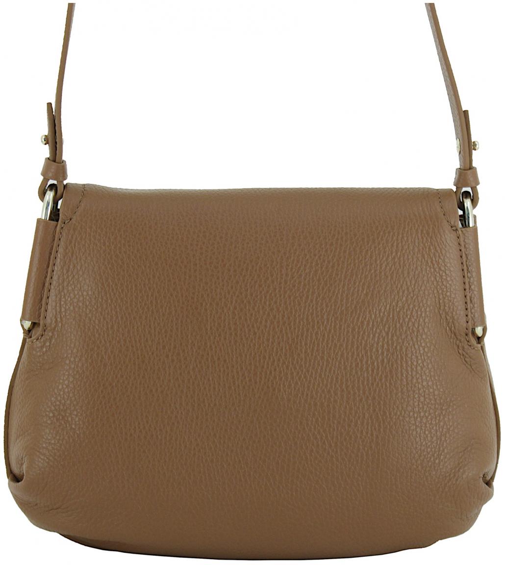 dunkelbraune Saddle Bag Velours Coccinelle Rebekka Suede