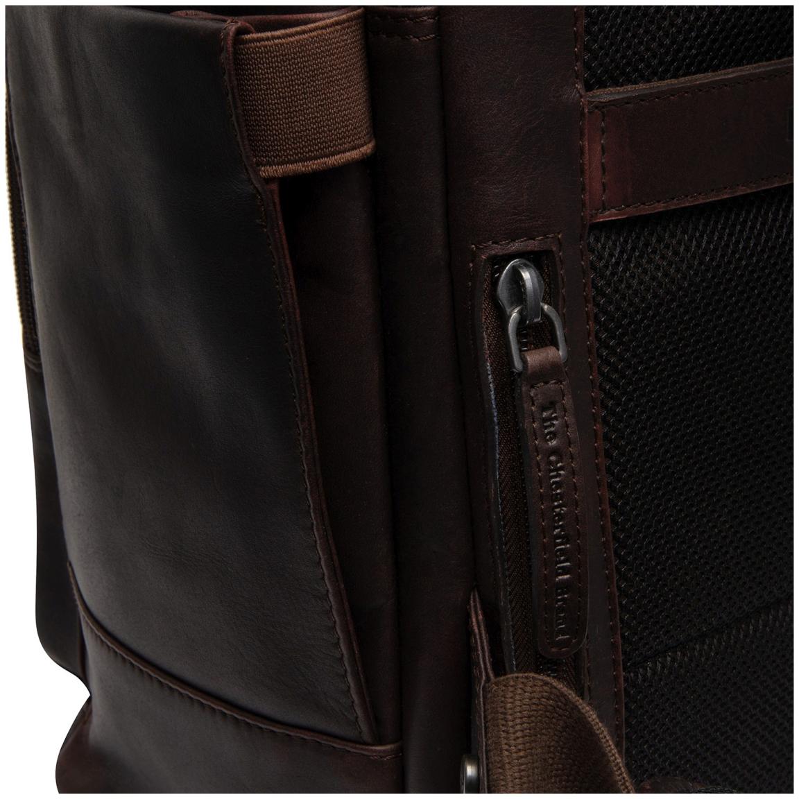 dunkelbrauner Laptoprucksack Calden The Chestefield Brand Wax Pull Up Brown