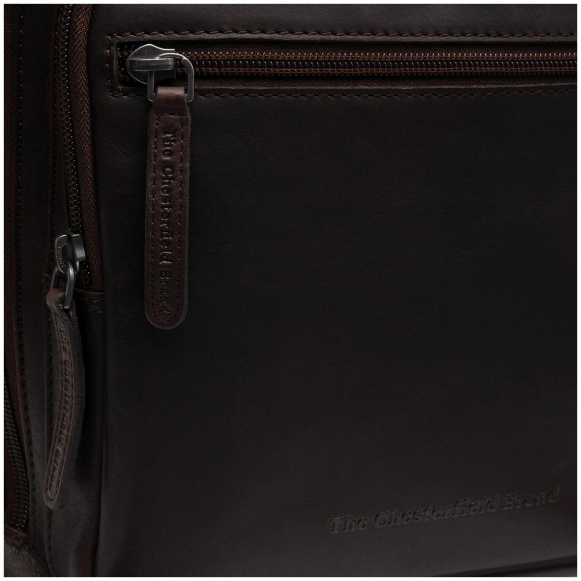 dunkelbrauner Laptoprucksack Calden The Chestefield Brand Wax Pull Up Brown