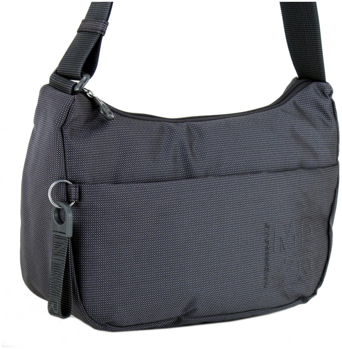 dunkelgraue Schultertasche Hobo Steel Mandarina Duck MD20 