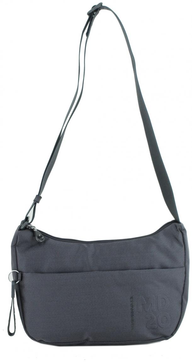 dunkelgraue Schultertasche Hobo Steel Mandarina Duck MD20 