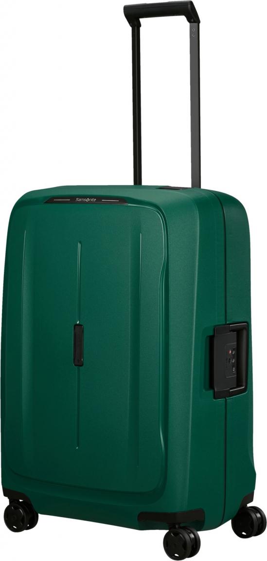 dunkelgrüner Koffertrolley Hartschale Samsonite Essens Spinner M 69cm Alpine Green