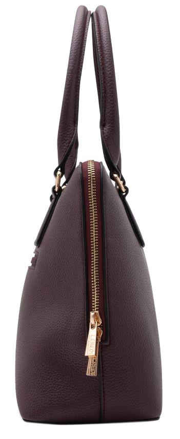 dunkellila L.Credi Kurzgrifftasche Ninelle vegan Plum