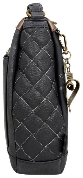 dunkleblaue Crossovertasche Anekke Boutique Ziernieten Strass