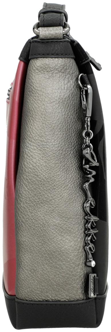 edle Schultertasche schwarz Anekke Khroma