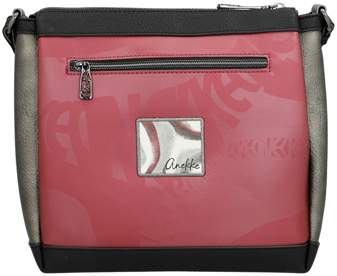 edle Schultertasche schwarz Anekke Khroma