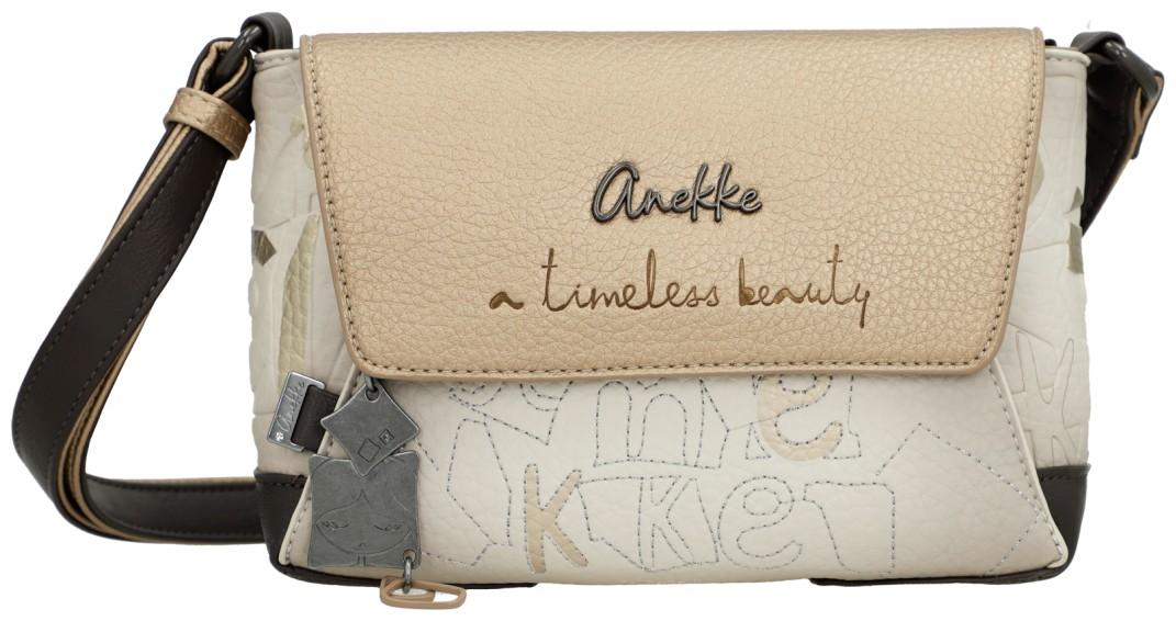 edle Überschlagtasche beige gold Anekke Muse Bloom