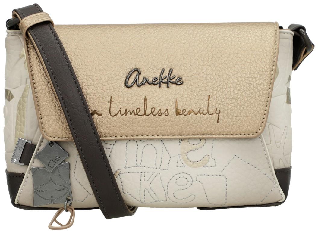 edle Überschlagtasche beige gold Anekke Muse Bloom