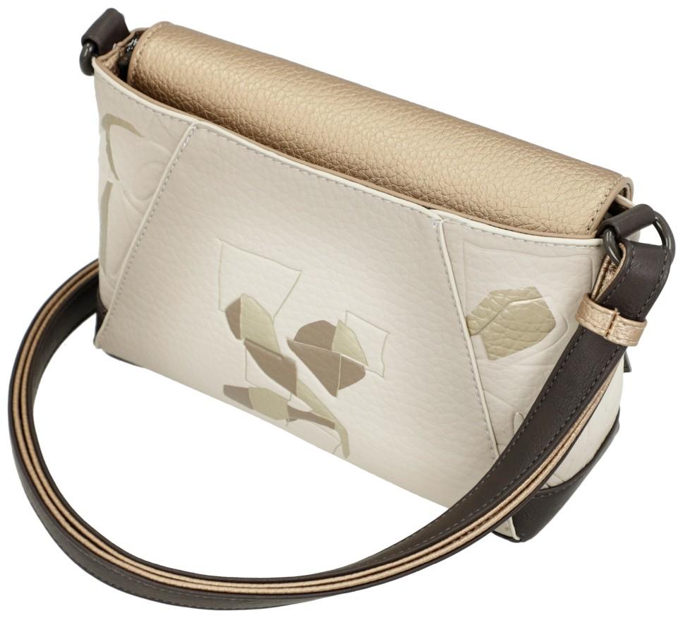edle Überschlagtasche beige gold Anekke Muse Bloom
